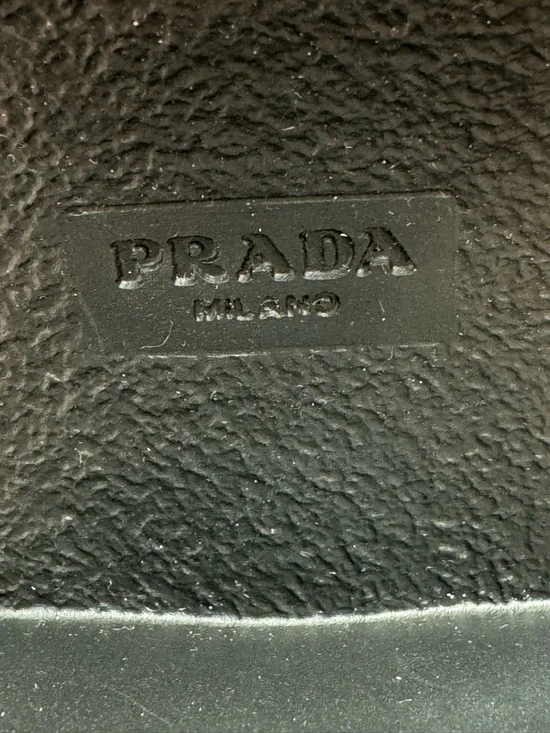 Prada Re-nylon Brixxen leather booties Black Lace-Up Chunky Lug Heel Boots sz36 - Picture 11 of 17